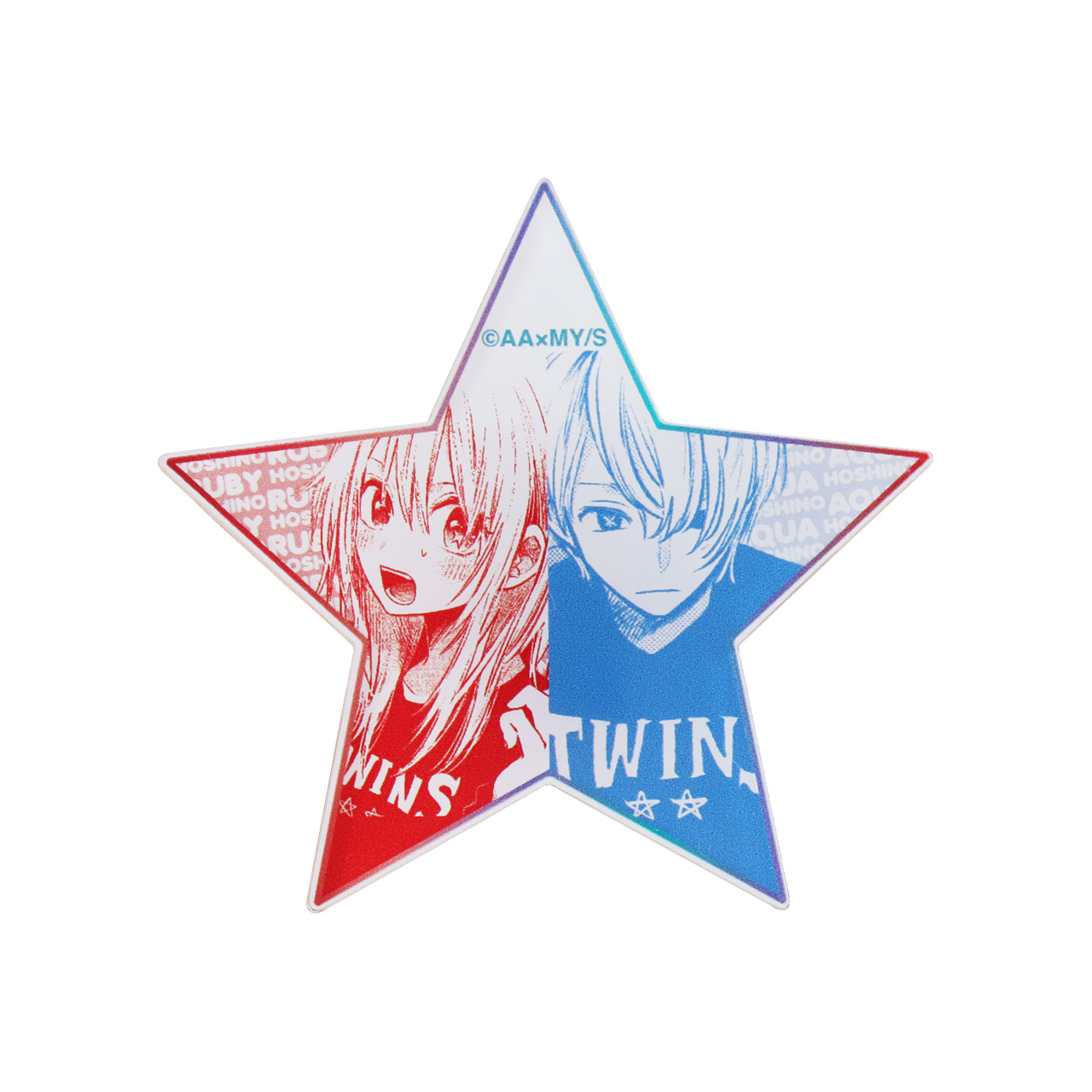 TWINS☆☆ロングTシャツ (アクリルバッジ付き)